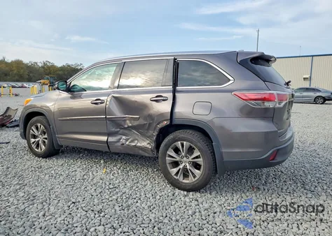2014 Toyota Highlander Xle z USA, uszkodzony, nr VIN 5TDJKRFH4ES007439